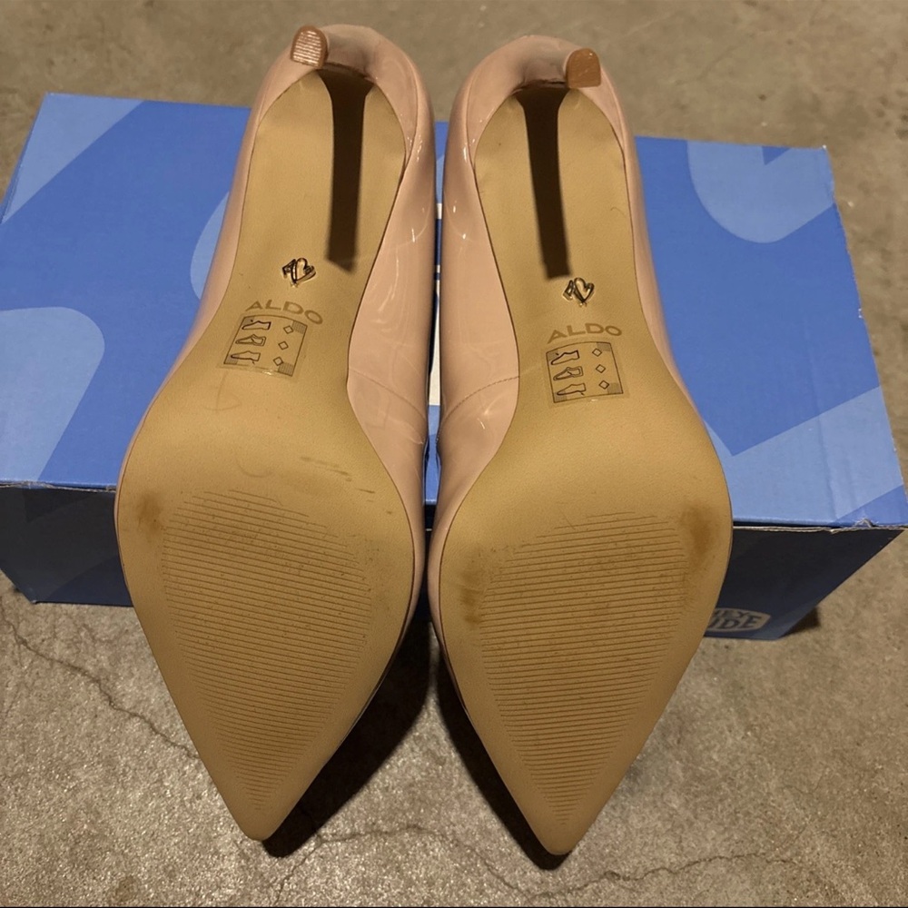 Aldo Stessy 2.0 Pillow Walk Heels Size 13 Nude - Picture 4 of 5